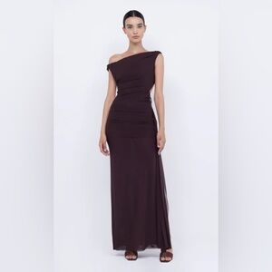Bec + Bridge Brown Kailani Asym Dress